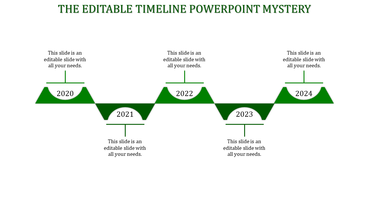 Simple And Editable Timeline PPT and Google Slides